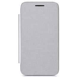 Чехол книжка для Alcatel PIXI 3(4) 4013D FlipCover G4013-3SALFCG-RU Серебряный