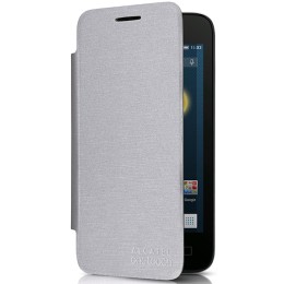 Чехол книжка для Alcatel PIXI 3(4) 4013D FlipCover G4013-3SALFCG-RU Серебряный