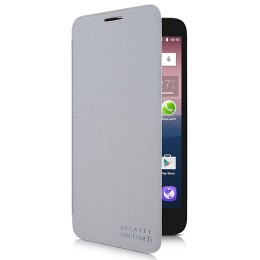 Чехол книжка для Alcatel PIXI 3(5) 5065D FlipCover G5065-3SALFCG-RU Silver
