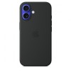 Силиконовый чехол для Apple IPhone 16 Silicone Case Черный