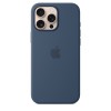 Силиконовый чехол для Apple IPhone 16 Pro Max Silicone Case Темно-синий