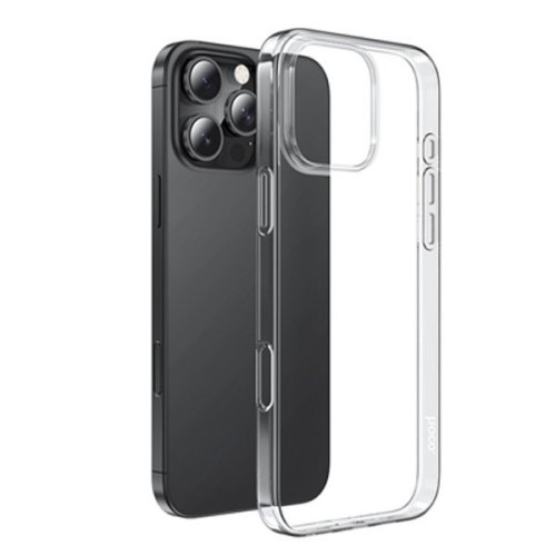 Силиконовый чехол для Apple iPhone 16 Pro Max TPU HOCO Прозрачный