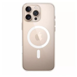 Силиконовый чехол для Apple iPhone 16 Pro Max PC Clear Case MagSafe с анимацией Прозрачный