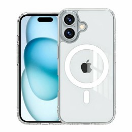 Прозрачный cиликоновый чехол MagSafe для Apple iPhone 16
