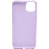Силиконовый чехол для Apple iPhone 11 Soft Matte Сиреневый