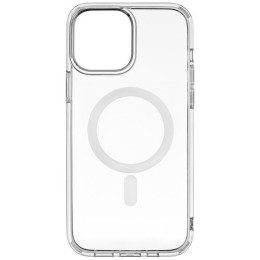 Силиконовый чехол для Apple iPhone 12 TPU PC MagSafe с анимацией с бортиком Прозрачный