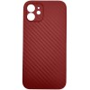 Чехол накладка для Apple iPhone 12 Luxo Cevlar глянцевый J163 Красный