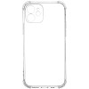 Силиконовый чехол для Apple iPhone 12 TPU 1.5мм с усиленными углами и защитой камеры Прозрачный
