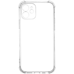 Силиконовый чехол для Apple iPhone 12 TPU 1.5мм с усиленными углами и защитой камеры Прозрачный