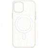 Силиконовый чехол для Apple iPhone 12 Clear Case MagSafe с анимацией с бортиком Прозрачный