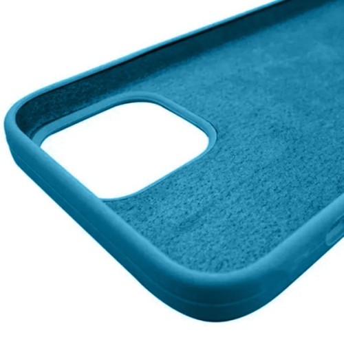 Силиконовый чехол для Apple iPhone 12 Mini Лазурный