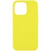 Силиконовый чехол для Apple iPhone 12 Mini Светло желтый