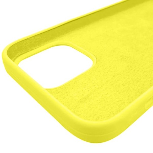 Силиконовый чехол для Apple iPhone 12 Mini Светло желтый