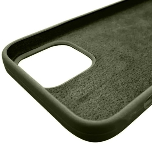 Силиконовый чехол для Apple iPhone 12 Mini Болотный зеленый