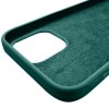 Силиконовый чехол для Apple iPhone 12 Mini Темно зеленый