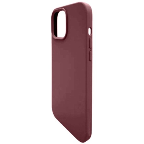 Силиконовый чехол для Apple iPhone 12 Mini Темно красный