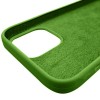 Силиконовый чехол для Apple iPhone 12 Mini Кленовый зелёный