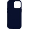 Силиконовый чехол для Apple iPhone 12 Mini Черно синий