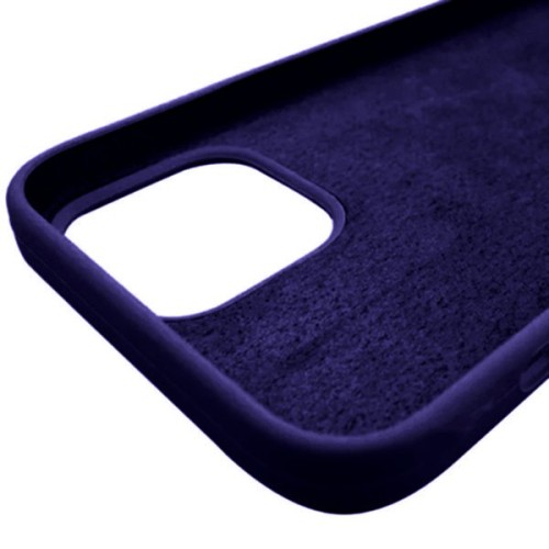 Силиконовый чехол для Apple iPhone 12 Mini Темно фиолетовый