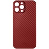 Чехол накладка для Apple iPhone 12 Pro Max Luxo Cevlar глянцевый J163 Красный