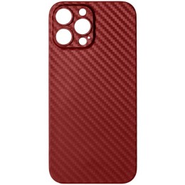 Чехол накладка для Apple iPhone 12 Pro Max Luxo Cevlar глянцевый J163 Красный