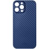 Чехол накладка для Apple iPhone 12 Pro Max Luxo Cevlar глянцевый J164 Синий