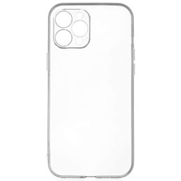 Силиконовый чехол для Apple iPhone 12 Pro Max TPU 1мм с защитой камеры Прозрачный