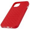Силиконовый чехол для Apple iPhone 13 Unbroke в переплете Красный