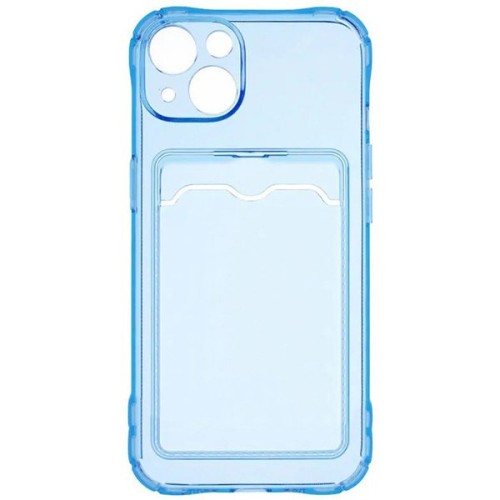 Силиконовый чехол для Apple iPhone 13 Card Holder Голубой