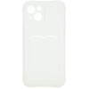 Силиконовый чехол для Apple iPhone 13 Card Holder Прозрачный