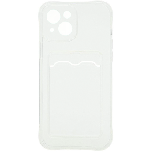 Силиконовый чехол для Apple iPhone 13 Card Holder Прозрачный