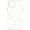 Силиконовый чехол для Apple iPhone 13 Clear Case MagSafe с анимацией с бортиком Прозрачный