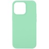 Силиконовый чехол для Apple iPhone 13 Пастельный зеленый