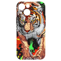 Силиконовый чехол для Apple iPhone 13 Mini Luxo с защитой камеры D6