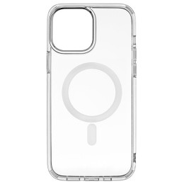 Силиконовый чехол для Apple iPhone 13 Mini TPU PC MagSafe с бортиком Прозрачный