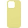 Силиконовый чехол для Apple iPhone 13 Mini Желтый светлый