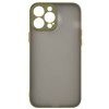 Силиконовый чехол для Apple iPhone 13 Pro Unbroke с защитой камеры Зеленый матовый