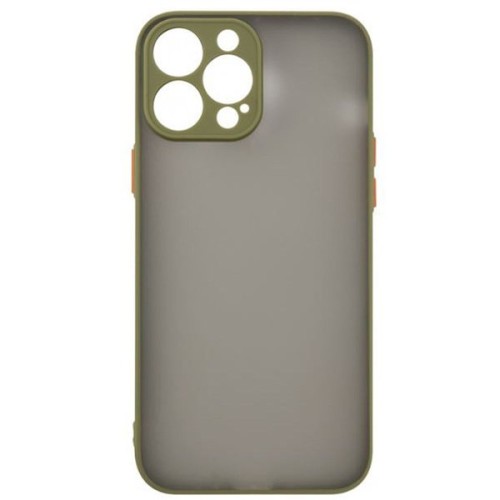 Силиконовый чехол для Apple iPhone 13 Pro Unbroke с защитой камеры Зеленый матовый