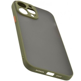 Силиконовый чехол для Apple iPhone 13 Pro Unbroke с защитой камеры Зеленый матовый