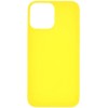 Силиконовый чехол для Apple iPhone 13 Pro Soft Matte Желтый