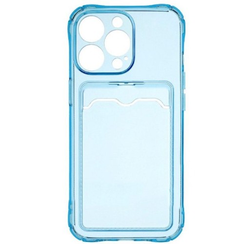 Силиконовый чехол для Apple iPhone 13 Pro Card Holder Голубой