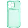 Силиконовый чехол для Apple iPhone 13 Pro Card Holder Мятный