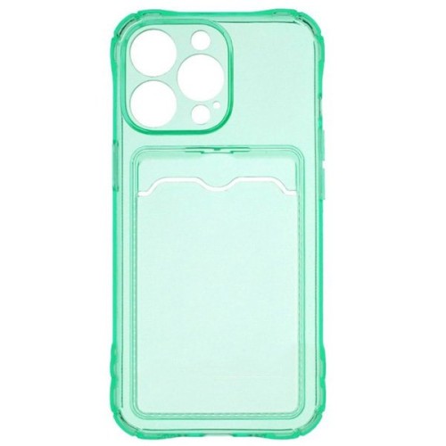 Силиконовый чехол для Apple iPhone 13 Pro Card Holder Мятный