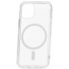 Силиконовый чехол для Apple iPhone 13 Pro Max TPU PC MagSafe с бортиком Прозрачный