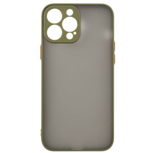 Силиконовый чехол для Apple iPhone 13 Pro Max Unbroke с защитой камеры Зеленый матовый