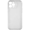 Силиконовый чехол для Apple iPhone 13 Pro Max TPU mp 1мм с защитой камеры Прозрачный глянцевый