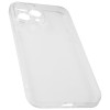 Силиконовый чехол для Apple iPhone 13 Pro Max TPU mp 1мм с защитой камеры Прозрачный глянцевый