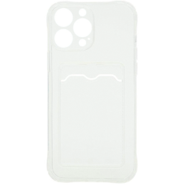 Силиконовый чехол для Apple iPhone 13 Pro Max Card Holder Прозрачный