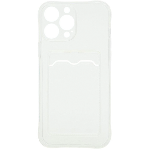Силиконовый чехол для Apple iPhone 13 Pro Max Card Holder Прозрачный