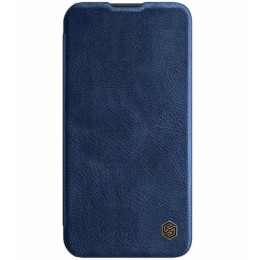 Чехол книжка для Apple iPhone 14 Nillkin Slider с картхолдером Синий